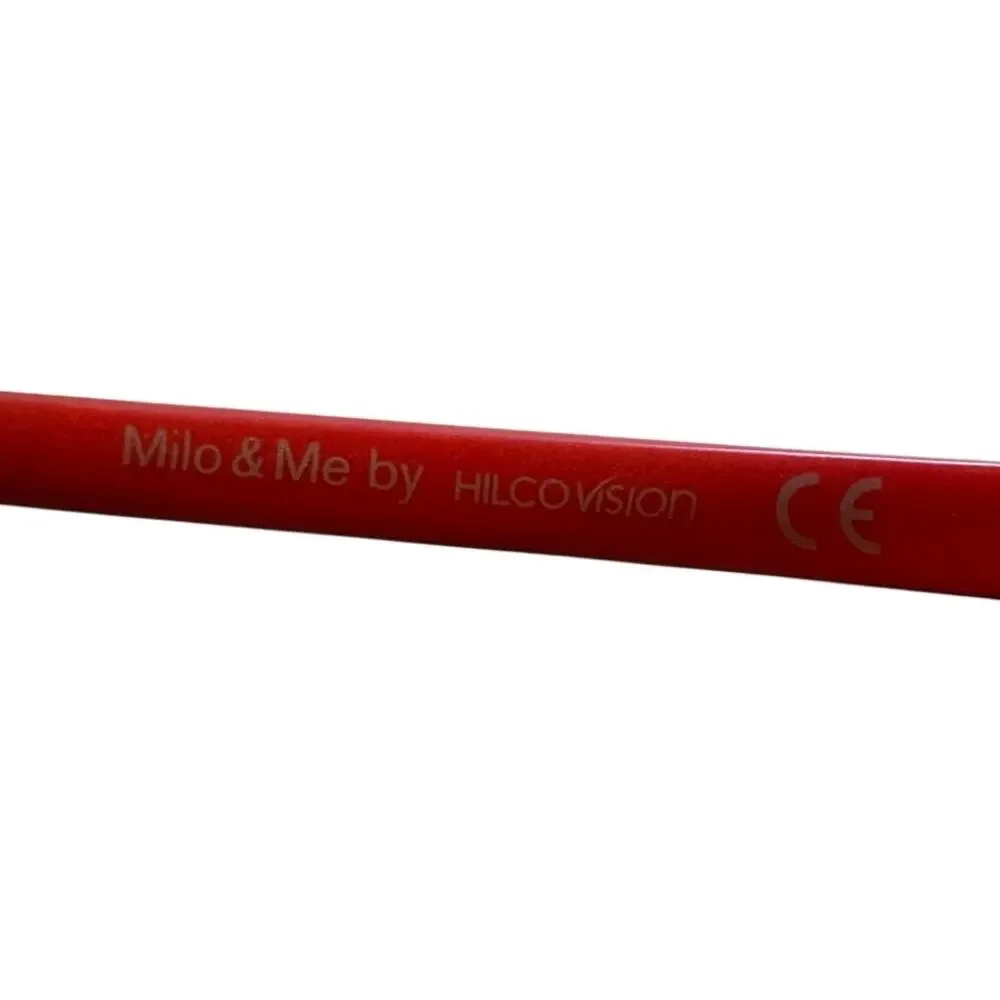 NEW Milo & Me Red and Black Rectangular Kids Glasses